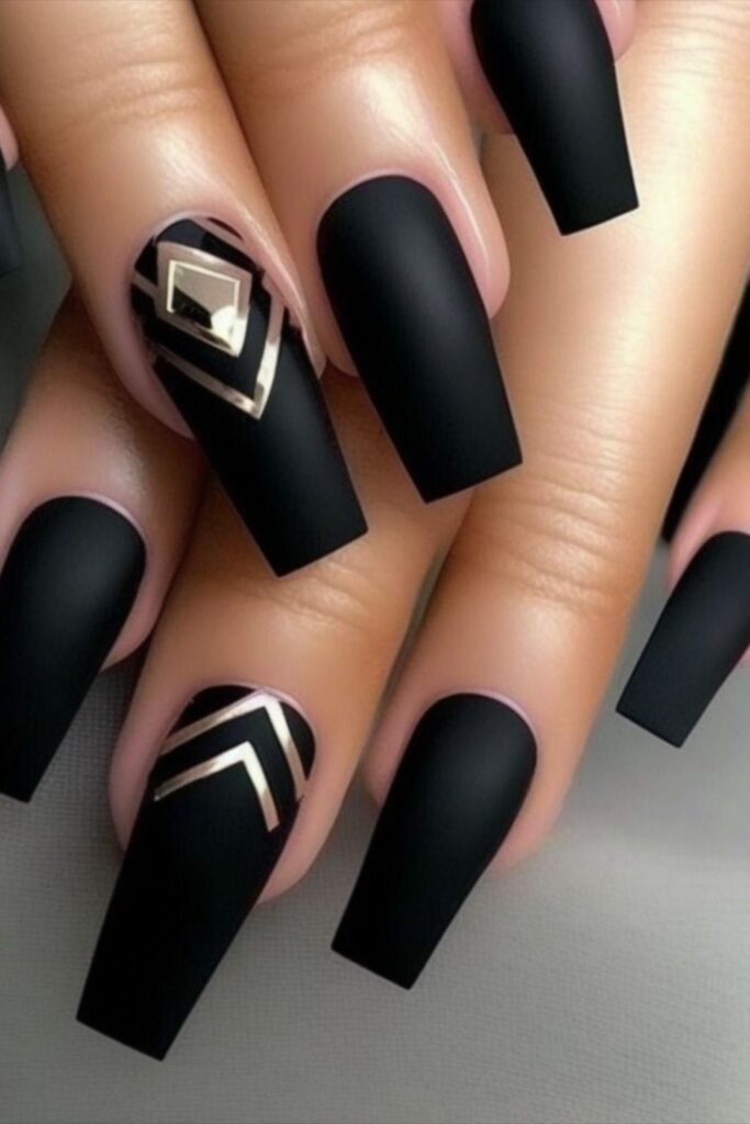 Classy Black Nail Designs