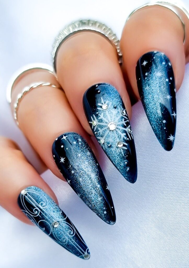 Snowflake Nails