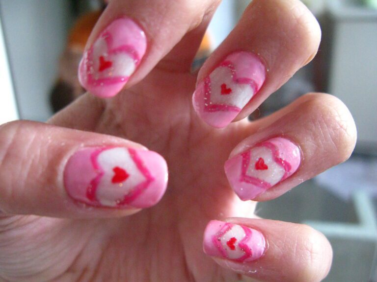 +187 Heart Nail Art Designs That Will Steal Your Heart