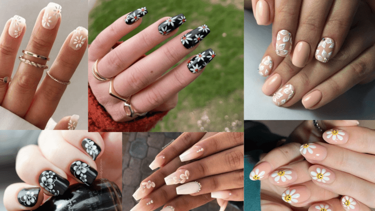 +78 White Flower🌼 Nail Design: Petal Perfection and Purity