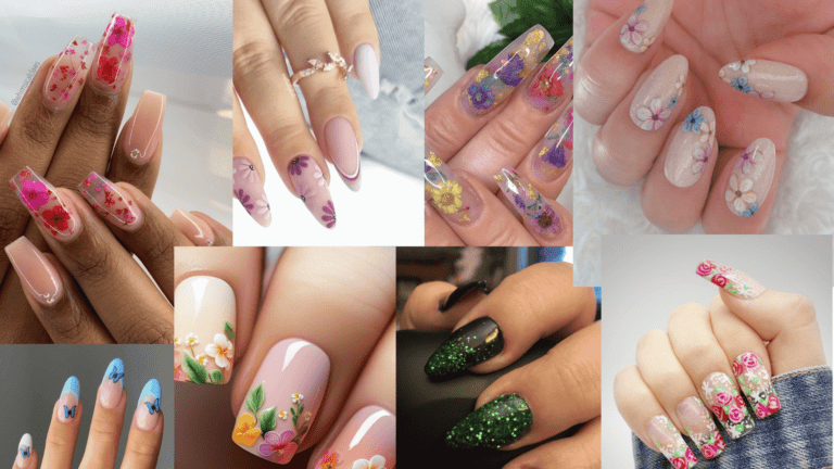 +99 Dried🌸Flower Nail Art That Satisfy Your Manicure Needs
