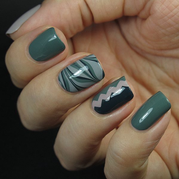 +128 Olive Green Nail Designs That Will Make Your Nails Pop