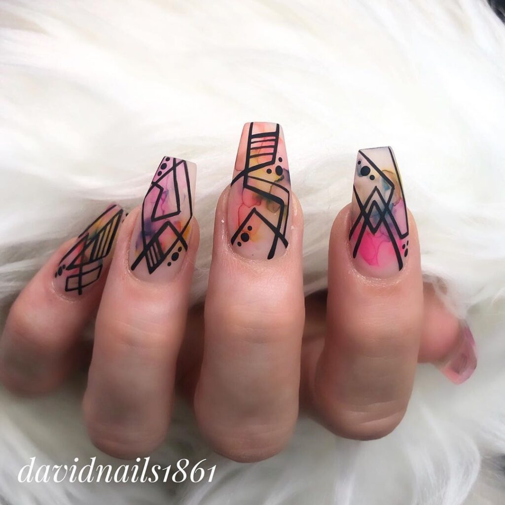 Abstract Artistry Nail Design