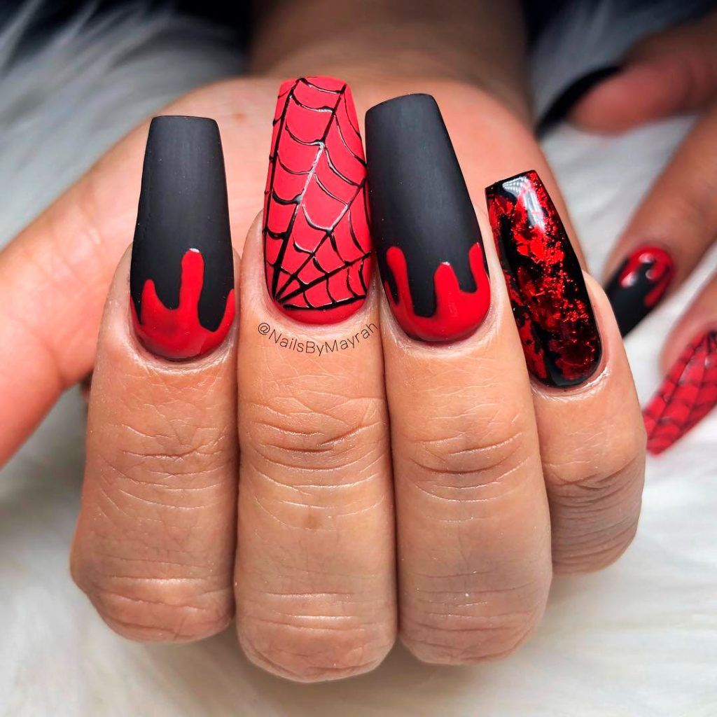 Metallic Marvel Nail Design