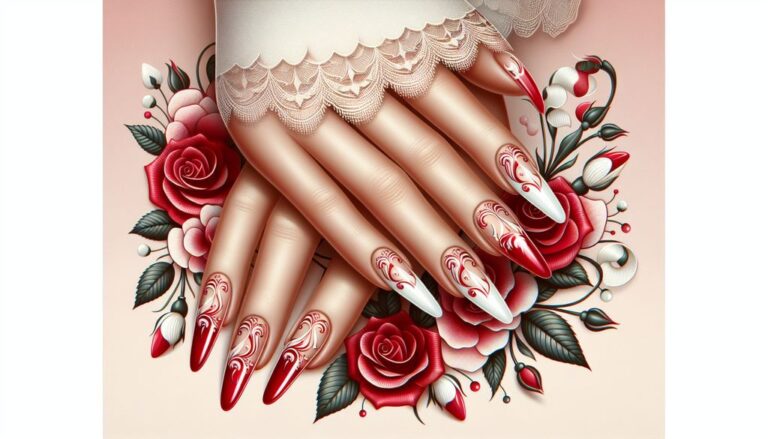 🌹+89 Red and White💅 Nail Designs: Classic Elegance with a Modern Twist❤️✨