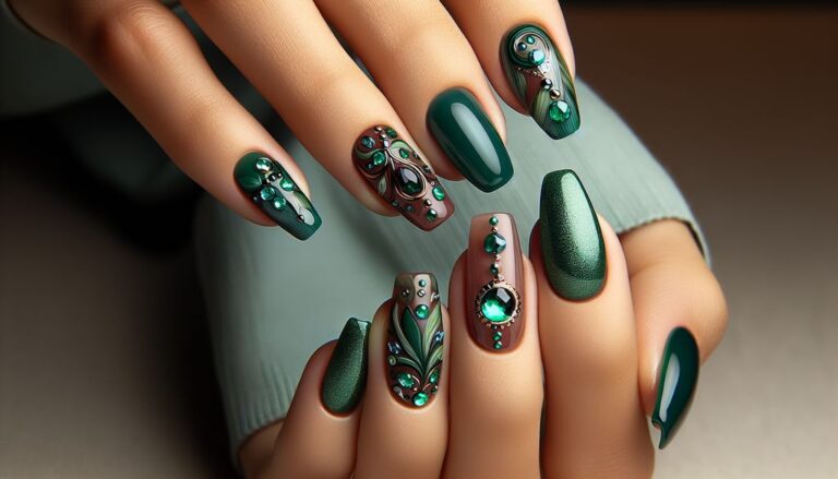 ✳️+96 Emerald Green💚 Nail Designs: Jewel-Toned Glamour at Your Fingertips💎💅