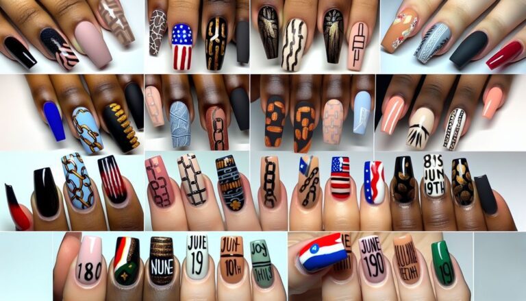 🎉+💙+80 Juneteenth💅 Nail Designs: Celebrate Freedom with Stylish Nails🎊✨