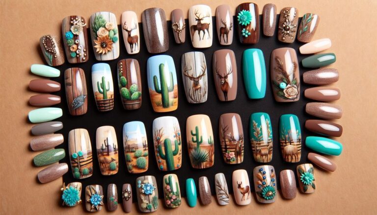 🤠+82 Western🌵 Nail Designs: Rustic Charm Meets Contemporary Style💅✨