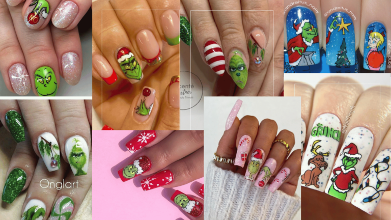 🎅+84 Grinch💚 Nail Designs: Playful and Whimsical Nails for the Holiday Season🎄💅